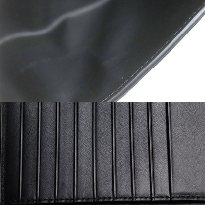 BOTTEGAVENETA ボッテガヴェネタ イントレチャート カセット ロングウォレット 長財布 ブラック 749463VBWD28803 ユニセックス【中古】【美品】