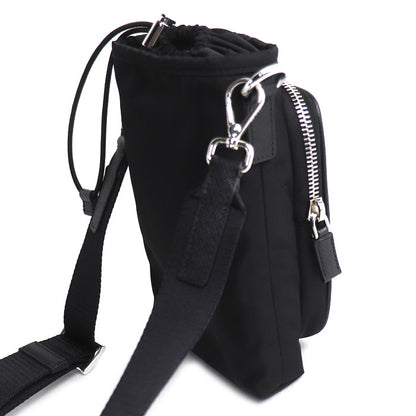 PRADA プラダ Re-nylon スマートフォンケース ショルダーバッグ ブラック 2ZH155_2DMI_F0002 IC レディース【中古】【美品】