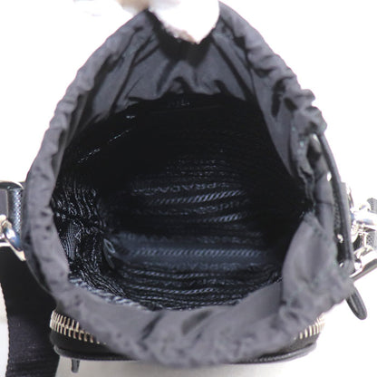 PRADA プラダ Re-nylon スマートフォンケース ショルダーバッグ ブラック 2ZH155_2DMI_F0002 IC レディース【中古】【美品】