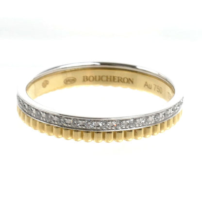 Boucheron ブシュロン K18YG/WG キャトル ラディアント ダイヤ リング・指輪 JAL00134 ダイヤモンド 18.5号 59 3.6g ユニセックス【中古】【美品】