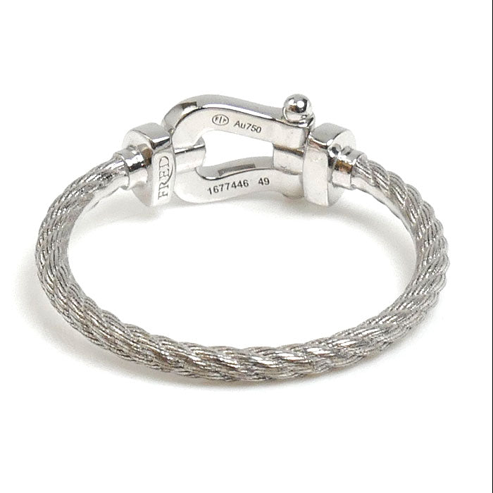 FRED フレッド K18WG ホワイトゴールド フォース10 スモール ダイヤ リング・指輪 4B0968 ダイヤモンド 9号 49 2.0g レディース【中古】【美品】