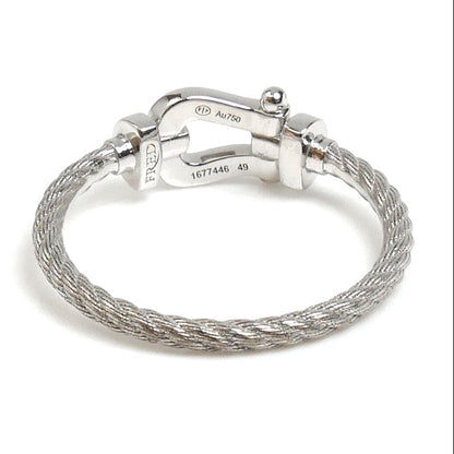 FRED フレッド K18WG ホワイトゴールド フォース10 スモール ダイヤ リング・指輪 4B0968 ダイヤモンド 9号 49 2.0g レディース【中古】【美品】