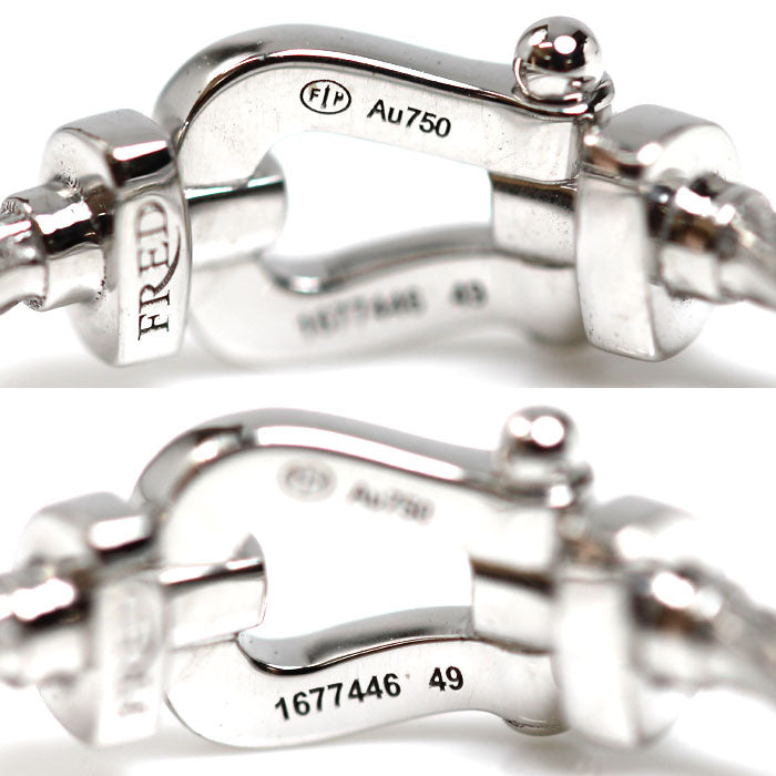 FRED フレッド K18WG ホワイトゴールド フォース10 スモール ダイヤ リング・指輪 4B0968 ダイヤモンド 9号 49 2.0g レディース【中古】【美品】