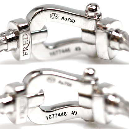 FRED フレッド K18WG ホワイトゴールド フォース10 スモール ダイヤ リング・指輪 4B0968 ダイヤモンド 9号 49 2.0g レディース【中古】【美品】