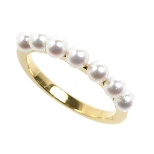 MIKIMOTO ミキモト K18YG イエローゴールド リング・指輪 PR-1426K パール約3.5mm 13号 3.0g レディース【中古】