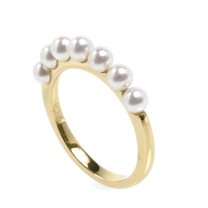 MIKIMOTO ミキモト K18YG イエローゴールド リング・指輪 PR-1426K パール約3.5mm 13号 3.0g レディース【中古】