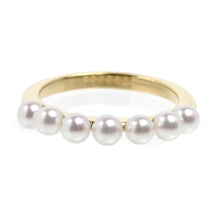 MIKIMOTO ミキモト K18YG イエローゴールド リング・指輪 PR-1426K パール約3.5mm 13号 3.0g レディース【中古】