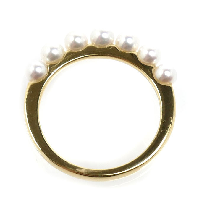 MIKIMOTO ミキモト K18YG イエローゴールド リング・指輪 PR-1426K パール約3.5mm 13号 3.0g レディース【中古】