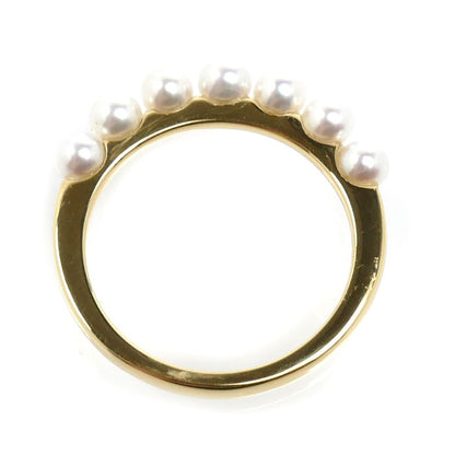 MIKIMOTO ミキモト K18YG イエローゴールド リング・指輪 PR-1426K パール約3.5mm 13号 3.0g レディース【中古】