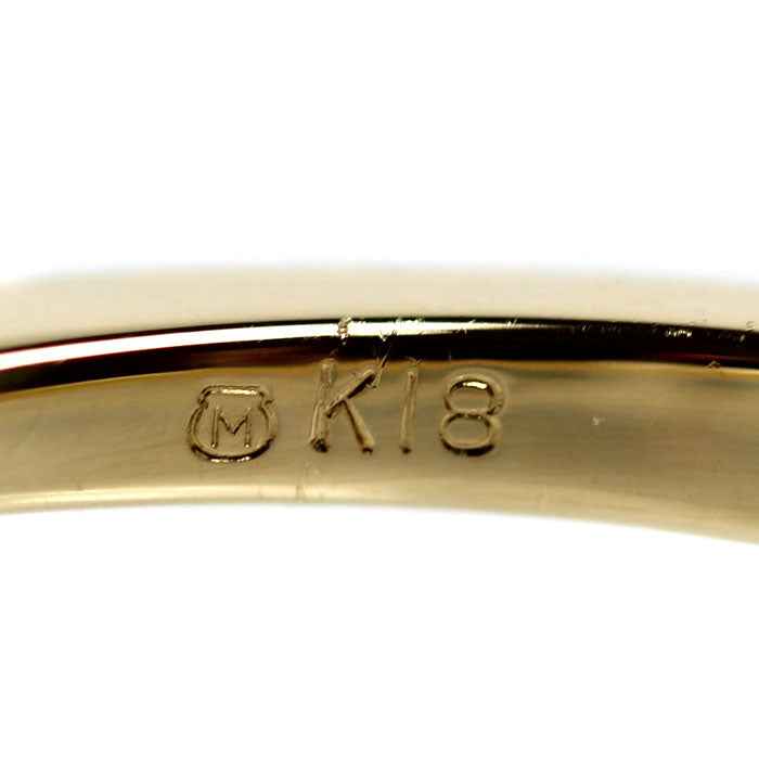 MIKIMOTO ミキモト K18YG イエローゴールド リング・指輪 PR-1426K パール約3.5mm 13号 3.0g レディース【中古】