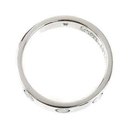 CARTIER カルティエ K18WG ホワイトゴールド ミニラブ 1Pダイヤ リング・指輪 B4050552 ダイヤモンド 12号 52 4.8g レディース【中古】【美品】