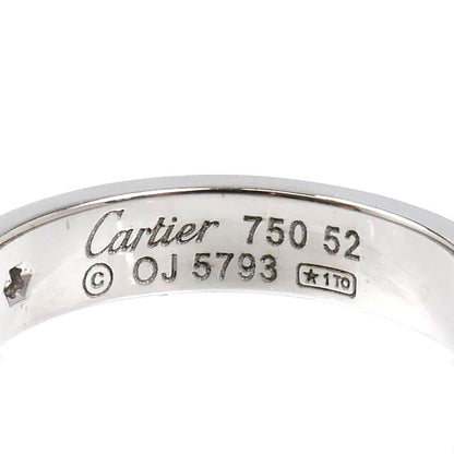 CARTIER カルティエ K18WG ホワイトゴールド ミニラブ 1Pダイヤ リング・指輪 B4050552 ダイヤモンド 12号 52 4.8g レディース【中古】【美品】