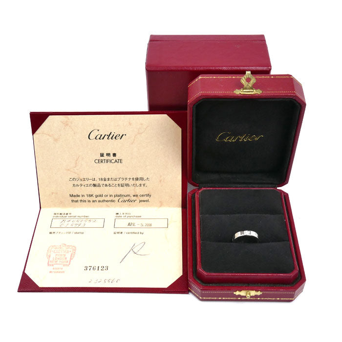CARTIER カルティエ K18WG ホワイトゴールド ミニラブ 1Pダイヤ リング・指輪 B4050552 ダイヤモンド 12号 52 4.8g レディース【中古】【美品】