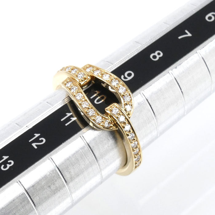 Vendome Aoyama ヴァンドーム青山 K18YG イエローゴールド リング・指輪 AGVR994409DI ダイヤモンド0.19ct 10号 3.6g レディース【中古】【美品】
