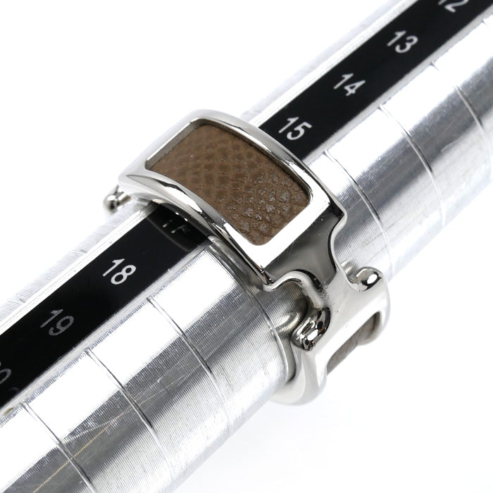HERMES エルメス GP レザー オランプPM リング・指輪 16号 レディース【中古】