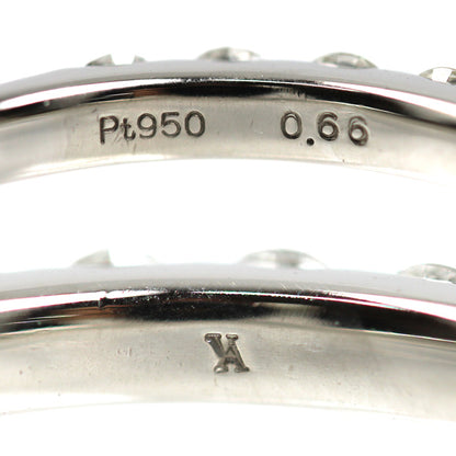 Vendome Aoyama ヴァンドーム青山 Pt950プラチナ ハーフエタニティ リング・指輪 APVR0483__DI ダイヤモンド0.66ct 11号 4.0g レディース【中古】【美品】