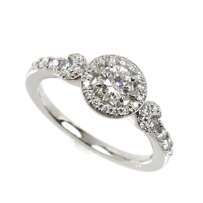 STAR JEWELRY スタージュエリー Pt950プラチナ Eclipse Halo リング・指輪 1PR0427 ダイヤモンド0.212ct ダイヤモンド0.19ct 9号 4.8g レディース【中古】【美品】