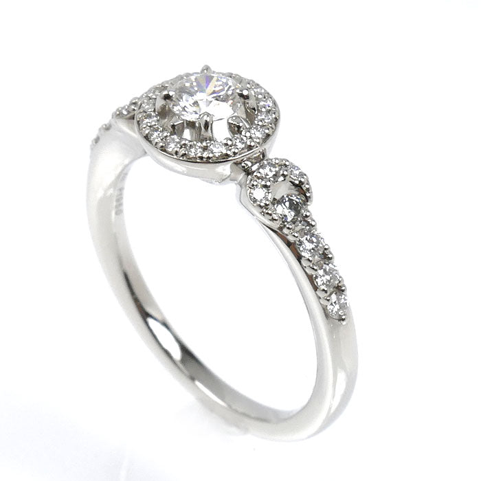 STAR JEWELRY スタージュエリー Pt950プラチナ Eclipse Halo リング・指輪 1PR0427 ダイヤモンド0.212ct ダイヤモンド0.19ct 9号 4.8g レディース【中古】【美品】