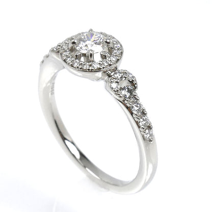 STAR JEWELRY スタージュエリー Pt950プラチナ Eclipse Halo リング・指輪 1PR0427 ダイヤモンド0.212ct ダイヤモンド0.19ct 9号 4.8g レディース【中古】【美品】