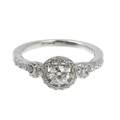 STAR JEWELRY スタージュエリー Pt950プラチナ Eclipse Halo リング・指輪 1PR0427 ダイヤモンド0.212ct ダイヤモンド0.19ct 9号 4.8g レディース【中古】【美品】
