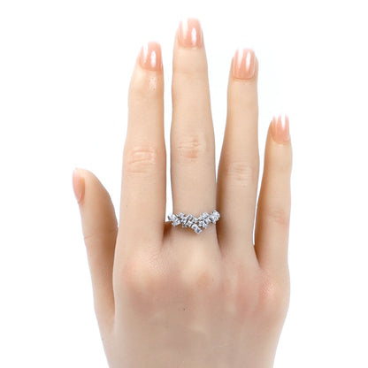 Damiani ダミアーニ K18WG ホワイトゴールド ミモザ リング・指輪 20086882 ダイヤモンド 11号 51 3.8g レディース【中古】【美品】