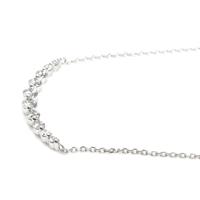 Vendome Aoyama ヴァンドーム青山 Pt950プラチナ Pt850プラチナ リュール ネックレス APVN154540DI ダイヤモンド0.45ct 3g 40cm レディース【中古】