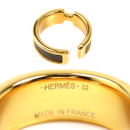 HERMES エルメス GP レザー オランプ GM イヤリング イヤーカフ レディース【中古】【美品】