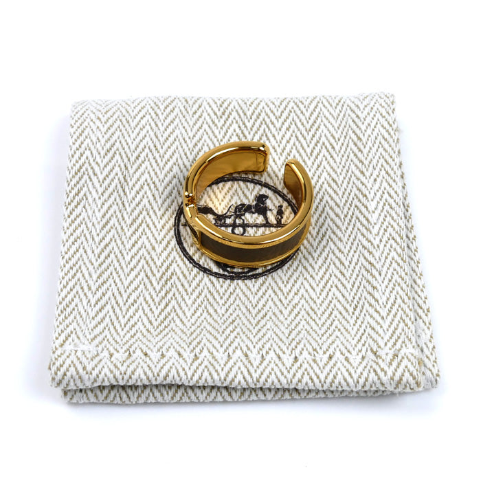 HERMES エルメス GP レザー オランプ GM イヤリング イヤーカフ レディース【中古】【美品】