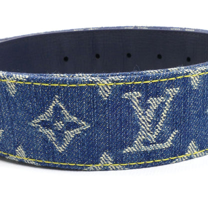 LOUIS VUITTON ルイ・ヴィトン × Nigo サンチュール LVハート ベルト ブルー M0465 BC3281 ユニセックス【中古】【美品】