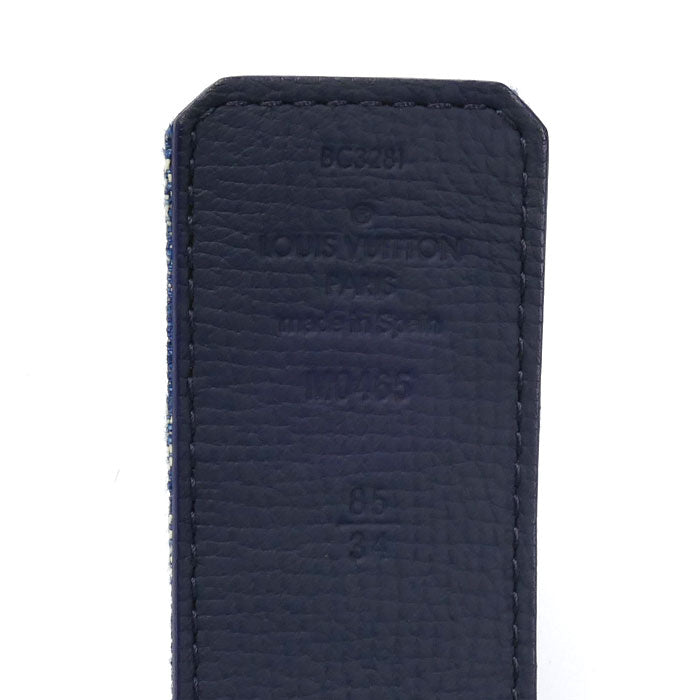 LOUIS VUITTON ルイ・ヴィトン × Nigo サンチュール LVハート ベルト ブルー M0465 BC3281 ユニセックス【中古】【美品】