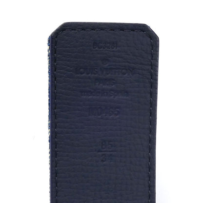 LOUIS VUITTON ルイ・ヴィトン × Nigo サンチュール LVハート ベルト ブルー M0465 BC3281 ユニセックス【中古】【美品】