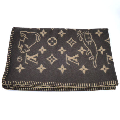 LOUIS VUITTON ルイ・ヴィトン クヴェルチュールスモール キャットグラム ブランケット ブラウン MP2260 AB0198 ユニセックス【中古】【美品】
