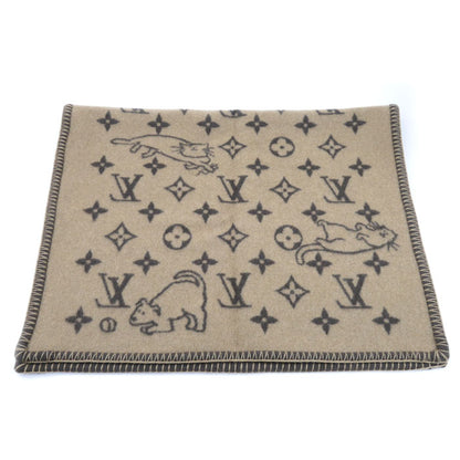 LOUIS VUITTON ルイ・ヴィトン クヴェルチュールスモール キャットグラム ブランケット ブラウン MP2260 AB0198 ユニセックス【中古】【美品】