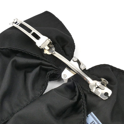 PRADA プラダ リサイクルポリアミド トライアングルロゴ バレッタ 1IF163_2DMI_F0002 レディース【中古】