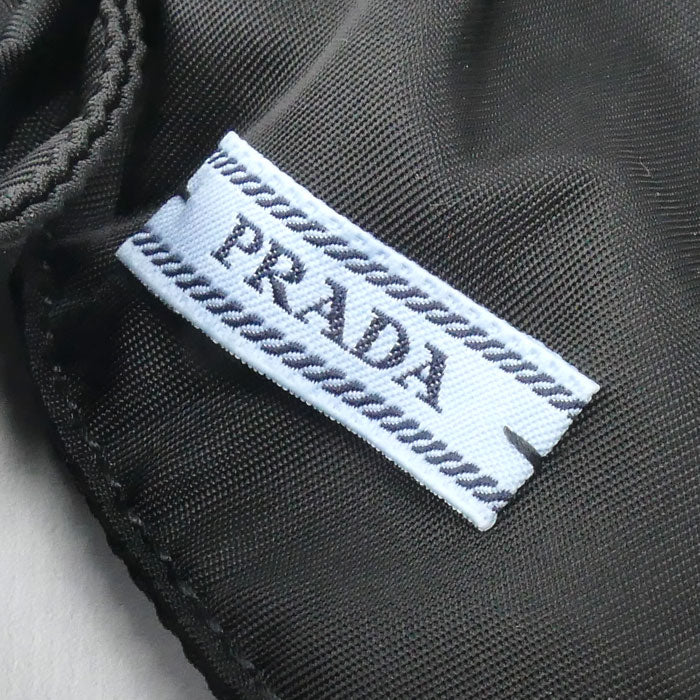 PRADA プラダ リサイクルポリアミド トライアングルロゴ バレッタ 1IF163_2DMI_F0002 レディース【中古】