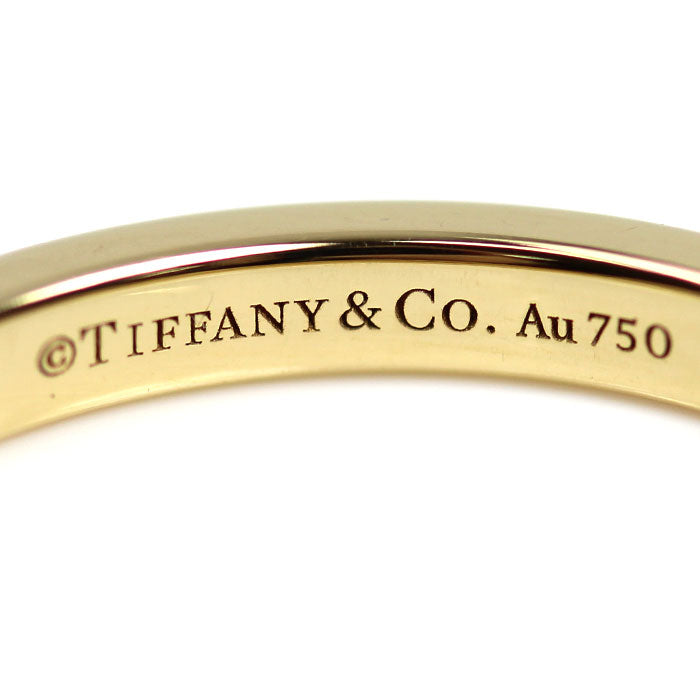 TIFFANY&Co. ティファニー K18YG イエローゴールド ウエディングバンド 3Pダイヤ リング・指輪 ダイヤモンド 9号 2.6g レディース【中古】【美品】