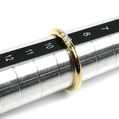 TIFFANY&Co. ティファニー K18YG イエローゴールド ウエディングバンド 3Pダイヤ リング・指輪 ダイヤモンド 9号 2.6g レディース【中古】【美品】
