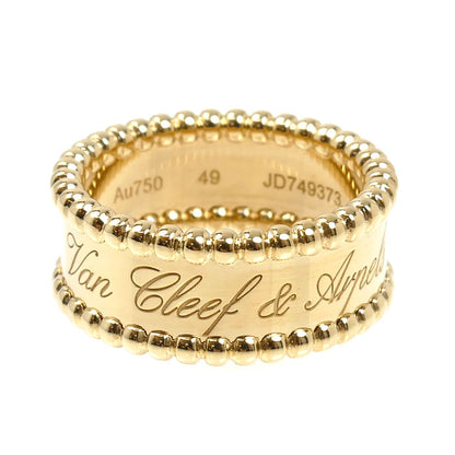 Van Cleef & Arpels ヴァンクリーフ＆アーペル K18YG イエローゴールド ペルレ シニアチュール リング・指輪 VCAR03Y649 9号 49 7.3g レディース【中古】【美品】