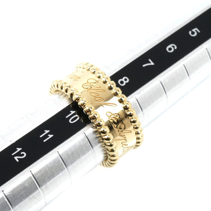Van Cleef & Arpels ヴァンクリーフ＆アーペル K18YG イエローゴールド ペルレ シニアチュール リング・指輪 VCAR03Y649 9号 49 7.3g レディース【中古】【美品】