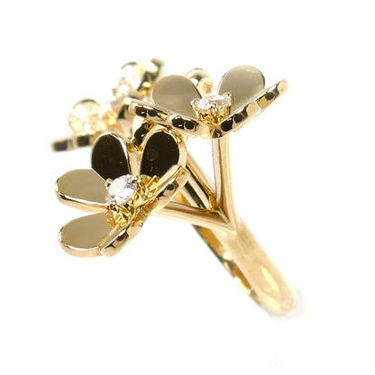 Van Cleef & Arpels ヴァンクリーフ＆アーペル K18YG イエローゴールド フリヴォル アントレ レ ドア リング・指輪 VCARP3W548 ダイヤモンド 8.5号 48 6.8g レディース【中古】【美品】
