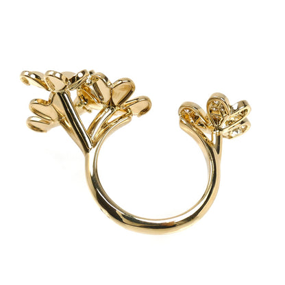 Van Cleef & Arpels ヴァンクリーフ＆アーペル K18YG イエローゴールド フリヴォル アントレ レ ドア リング・指輪 VCARP3W548 ダイヤモンド 8.5号 48 6.8g レディース【中古】【美品】