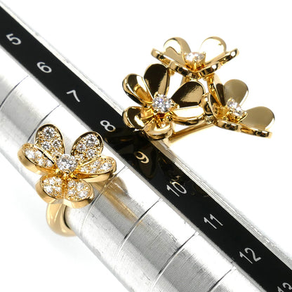 Van Cleef & Arpels ヴァンクリーフ＆アーペル K18YG イエローゴールド フリヴォル アントレ レ ドア リング・指輪 VCARP3W548 ダイヤモンド 8.5号 48 6.8g レディース【中古】【美品】