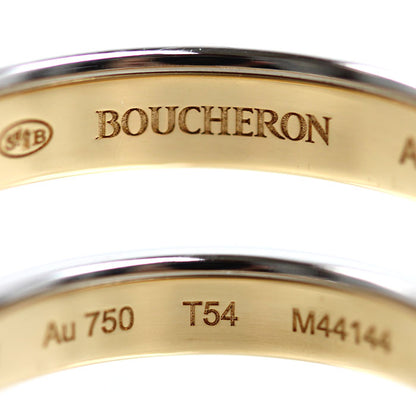Boucheron ブシュロン K18YG イエローゴールド K18WG ホワイトゴールド キャトル ラディアント リング・指輪 JAL00279 ダイヤモンド 14号 54 3.8g レディース【中古】【美品】