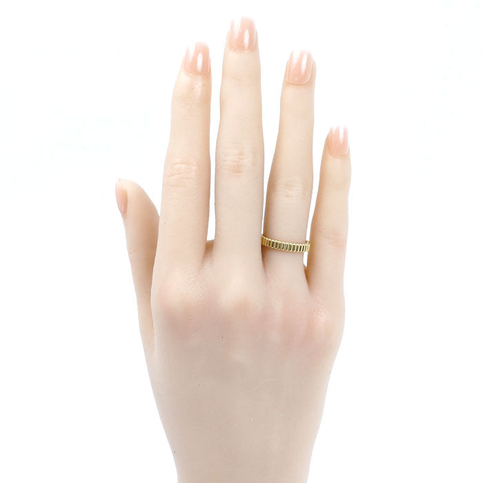 Boucheron ブシュロン K18YG イエローゴールド キャトル グログラン スモール リング・指輪 JAL01169 10号 50 3.1g レディース【中古】