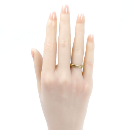 Boucheron ブシュロン K18YG イエローゴールド キャトル グログラン スモール リング・指輪 JAL01169 10号 50 3.1g レディース【中古】