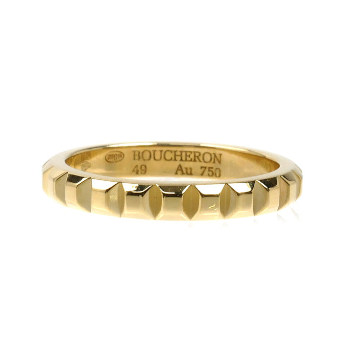 Boucheron ブシュロン K18YG イエローゴールド クルドパリ ミディアム リング・指輪 JAL00008 9号 49 3.4g レディース【中古】【美品】