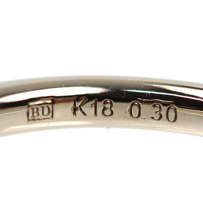 KASHIKEY カシケイ K18BG ラインリング ハーフエタニティ リング・指輪 BL001 ダイヤモンド0.30ct 11号 3.0g レディース【中古】