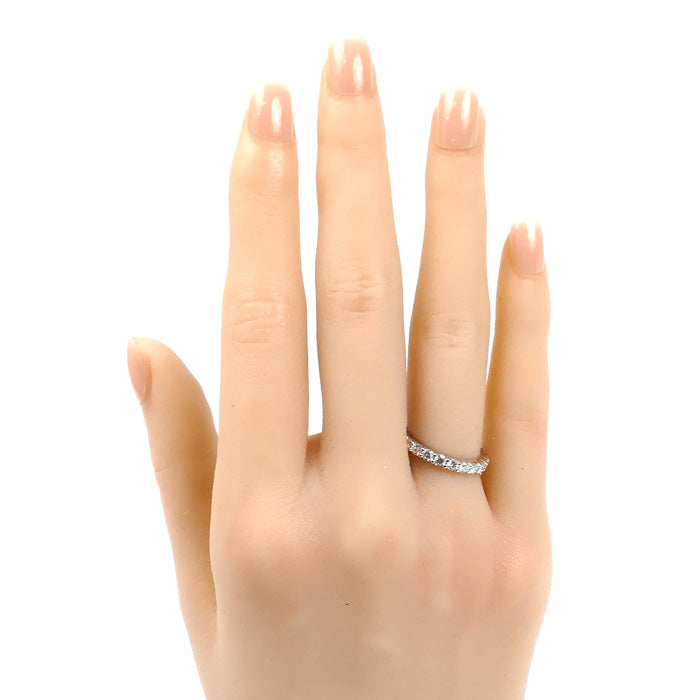 HARRY WINSTON ハリーウィンストン Pt950プラチナ プロングセット フルエタニティ リング・指輪 WBDPRDS05SP05-037 ダイヤモンド 6号 4.2g レディース【中古】【美品】