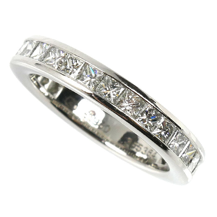 HARRY WINSTON ハリーウィンストン Pt950プラチナ フルエタニティ プリンセス チャネルセット リング・指輪 WBDPPCC04C04 ダイヤモンド 8号 4.9g レディース【中古】