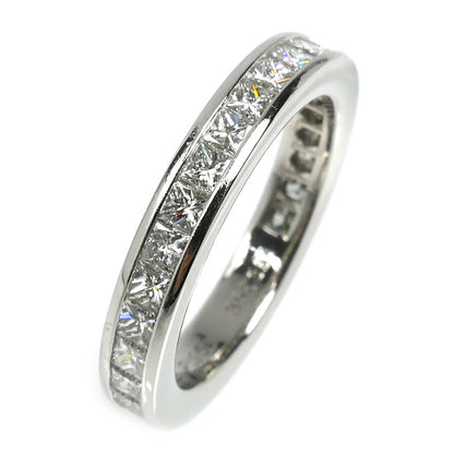 HARRY WINSTON ハリーウィンストン Pt950プラチナ フルエタニティ プリンセス チャネルセット リング・指輪 WBDPPCC04C04 ダイヤモンド 8号 4.9g レディース【中古】